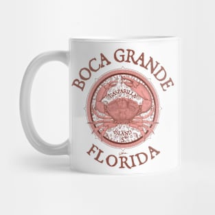 Boca Grande, Florida, with Stone Crab on Wind Rose Mug